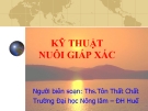 Bài giảng Kỹ thuật nuôi giáp xác - Ths.Tôn Thất Chất