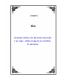 Báo cáo tốt nghiệp: Tổ chức công tác kế toán nguyên vật liệu - công cụ dụng cụ ở Công ty XD số 34