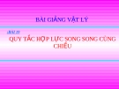 Slide bài Quy tắc hợp lực song song cùng chiều - Vật lý 10 - L.N.Ngọc