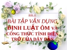 Slide bài Bài tập vận dung ĐL  ôm và CT tính ĐT dây dẫn - Vật lý 9 - N.T.Tuyên