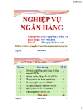 Bài giảng Nghiệp vụ ngân hàng: Chương 1 - Ths.Nguyễn Lê Hồng Vy