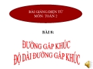 Bài giảng Đường gấp khúc. Độ dài đường gấp khúc - Toán 2 - GV.Lê Văn Hải