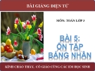 Bài giảng Ôn tập bảng nhân - Toán 3 - GV.Ng.P.Hùng