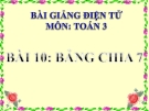 Bài giảng Bảng chia 7 - Toán 3 - GV.Ng.P.Hùng