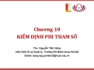 Bài giảng Thống kê ứng dụng (TS Nguyễn Tiến Dũng) - Chương 10 Kiểm định phi tham số