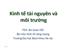 Kinh tế tài nguyên và môi trường (PGS Bùi Xuân Hồi) - Chương 1 Những vấn đề cơ bản của kinh tế tài nguyên và môi trường