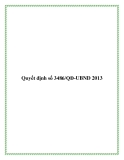 Quyết định số 3486/QĐ-UBND 2013