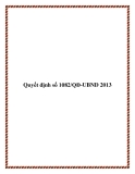 Quyết định số 1082/QĐ-UBND 2013