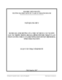 Luận văn Thạc sĩ Kinh tế: Đánh giá ảnh hưởng của việc sử dụng các nguồn lực tự nhiên trong hộ gia đình tới thu nhập và an toàn lương thực của hộ nông dân huyện Định Hoá tỉnh Thái Nguyên