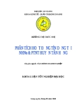 Luận văn: Phân tích hoạt động tín dụng tại Ngân hàng Nông nghiệp và Phát triển Nông thôn huyện Tân Hồng