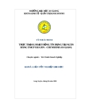 Luận văn tài chính doanh nghiệp: Thực trạng hoạt động tín dụng tại ngân hàng TMCP Sài Gòn – Chi nhánh An Giang