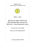 Luận văn kế toán doanh nghiệp: Kế toán xác định và phân tích kết quả hoạt động kinh doanh tại Công ty TNHH cơ khí Kiên Giang