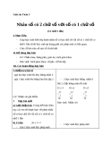 Giáo án bài Nhân số có 2 chữ số với số có 1 chữ số (có nhớ) - Toán 3 - GV.Ng.P.Hùng