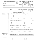 Đề kiểm tra giữa HK1 Toán và Tiếng Việt 5 - Trường TH Nguyễn Bỉnh Khiêm (2010-2011)