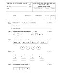 Đề kiểm tra cuối HK1 Toán và Tiếng Việt  1 - Trường TH Nguyễn Bỉnh Khiêm (2009-2010)