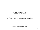 Bài giảng Thị trường chứng khoán: Chương 8 - GV.TS.Tr.T Mộng Tuyết