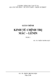 Giáo trình Kinh tế chính trị Mác - Lênin Phần 2 - GS,TS. Trần Trung Hậu