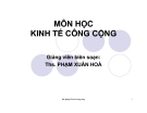 Bài giảng Kinh tế công cộng - TS Phạm Xuân Hòa