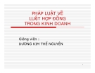 Bài giảng Pháp luật về luật hợp đồng trong kinh doanh (Dương Kim Thế Nguyên)