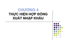 Bài giảng Thực hiện hợp đồng xuất nhập khẩu