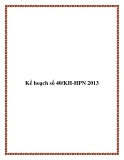 Kế hoạch số 40/KH-HPN 2013