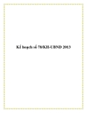 Kế hoạch số 78/KH-UBND 2013