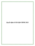 Quyết định số 831/QĐ-UBND 2013