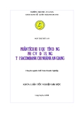 Luận văn: Phân tích hiệu quả tín dụng phục vụ đời sống của Ngân hàng TMCP Sài Gòn Thương Tín - chi nhánh An Giang