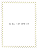 Chỉ thị số 17 /CT-UBND 2013