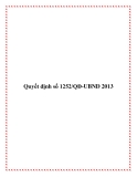 Quyết định số 1252/QĐ-UBND 2013