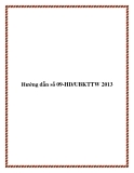 Hướng dẫn số 09-HD/UBKTTW 2013