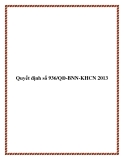 Quyết định số 936/QĐ-BNN-KHCN 2013