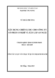 Tóm tắt luận văn thạc sĩ: Xây dựng chiến lược cho Công ty Cổ phần Cơ khí và Xây lắp An Ngãi