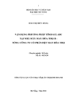 Tóm tắt luận văn thạc sĩ: Vận dụng phương pháp tính giá ABC tại nhà máy may Hoà Thọ II - Tổng công ty cổ phần dệt may Hoà Thọ