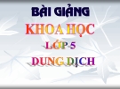 Bài 37: Dung dịch - Bài giảng điện tử Khoa học 5 - L.K.Chi