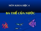 Bài giảng Khoa học 4 bài 21: Ba thể của nước