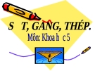 Bài 23: Sắt, gang, thép - Bài giảng điện tử Khoa học 5 - L.K.Chi