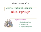 Bài giảng Tập hợp - Đại số 10 - GV. Trần Thiên