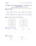 Đề kiểm tra chất lượng cuối HK I môn Toán lớp 2 năm 2012-2013