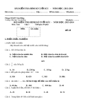 Đề kiểm tra cuối HK 1 Toán 3 - Trường TH Toàn Thắng (2013-2014)