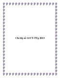 Chỉ thị số 11/CT-TTg 2013