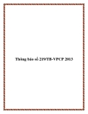 Thông báo số 219/TB-VPCP 2013