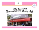 Tiểu luận: Giày Converse thương hiệu và phong cách