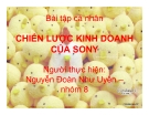 Tiểu luận: Chiến lược kinh doanh của Sony