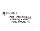 Bài giảng Hạch toán kinh doanh và hiệu quả kinh tế trong thương mại