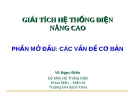 Bài giảng Giải tích hệ thống điện nâng cao: Phần mở đầu - Võ Ngọc Điều