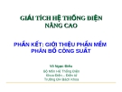 Bài giảng Giải tích hệ thống điện nâng cao: Phần kết - Võ Ngọc Điều