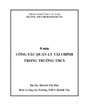 SKKN: Công tác quản lý tài chính trong trường THCS