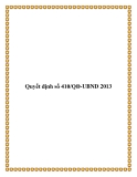 Quyết định số 410/QĐ-UBND 2013