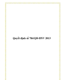 Quyết định số 784/QĐ-BNV 2013